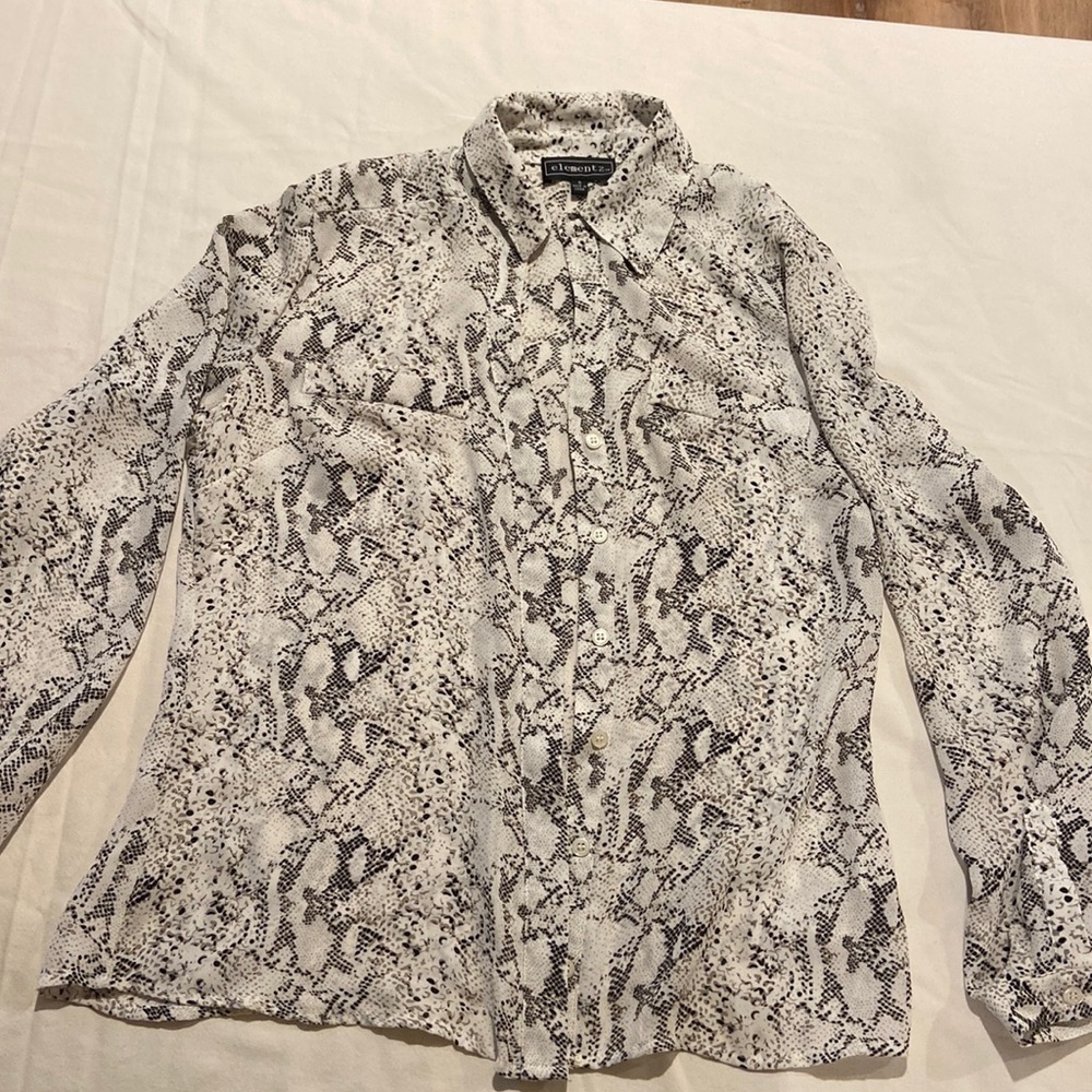 Snake print blouse - like new